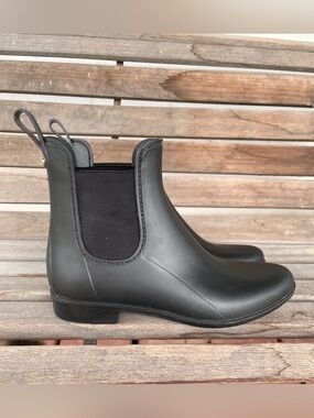 Sam Edelman Black Tinsley Chelsea Rain Boots Booties Women’s Size 9 Waterproof